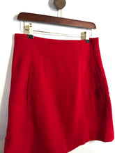 Load image into Gallery viewer, Zara Women&#39;s Wool Smart Mini Skirt | M UK10-12 | Red
