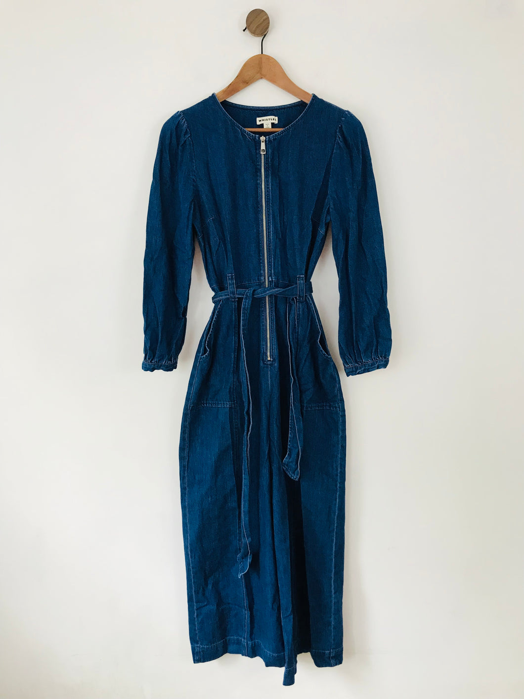 Whistles Women's Denim Boilersuit | UK10 | Blue