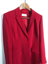 Load image into Gallery viewer, Planet Women&#39;s Longline Tailored Blazer Jacket | UK8 | Red
