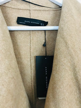 Load image into Gallery viewer, Zara Woman Women’s Long Wool Wrap Coat NWT | S UK8 | Brown
