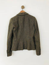 Load image into Gallery viewer, Zara Women&#39;s Faux Tweed Blazer Jacket | M UK10-12 | Brown

