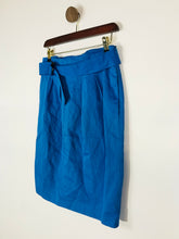 Load image into Gallery viewer, Zara Women&#39;s Belted Pencil Skirt NWT | M UK10-12 | Blue
