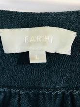 Load image into Gallery viewer, Farhi Women&#39;s Wool V-Neck Jumper | L UK14 | Blue
