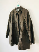 Load image into Gallery viewer, Armor Lux Women’s Wax Jacket Overcoat | 48 UK20 | Khaki Green
