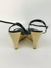 Load image into Gallery viewer, Dune Women&#39;s Patent Wedge Heels | EU39 UK6 | Black
