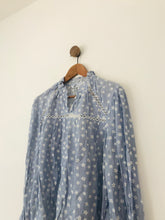 Load image into Gallery viewer, Zara Women&#39;s Floral Blouse NWT | XL UK16 | Blue
