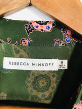 Load image into Gallery viewer, Rebecca Minkoff Women&#39;s Paisley A-Line Dress | M UK10-12 | Green
