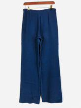 Load image into Gallery viewer, Armani Collezioni Women&#39;s Smart Wide Leg Casual Trousers | IT42 UK10 | Blue
