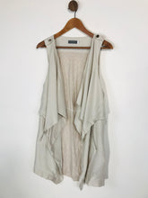 Load image into Gallery viewer, Mint Velvet Women&#39;s Waterfall Front Waistcoat Jacket | UK12 | Grey
