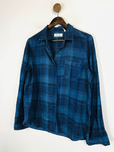 Load image into Gallery viewer, M.i.H Jeans Women&#39;s Check Gingham Button-Up Shirt | L UK14 | Blue
