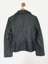Load image into Gallery viewer, Mariella Rosati Women&#39;s Striped Smart Suit Jacket Blazer | UK10 | Black
