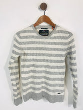 Load image into Gallery viewer, Superdry Women&#39;s Striped Jumper | L UK14 | Grey
