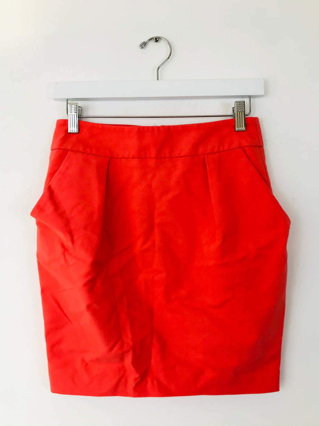 Zara Women’s Pleated Mini Skirt | S | Orange