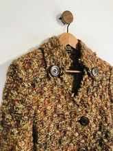 Load image into Gallery viewer, Caroline Biss Women&#39;s Wool Mohair Cardigan | EU42 UK14 | Brown

