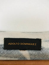 Load image into Gallery viewer, Adolfo Dominguez Women’s Zebra Print Midi Dress | UK12-14 | Black

