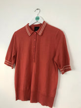 Load image into Gallery viewer, Idano Womens Knit Polo T-shirt | UK14 | Pink/Orange
