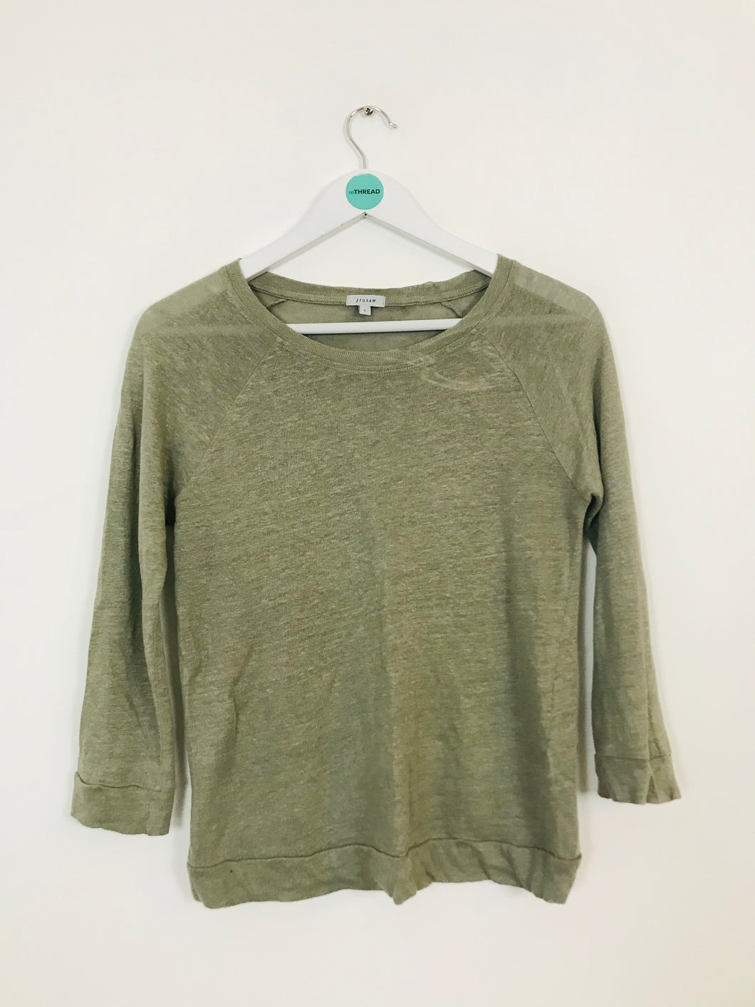 Jigsaw Women’s Linen Shirt | S UK8 | Green