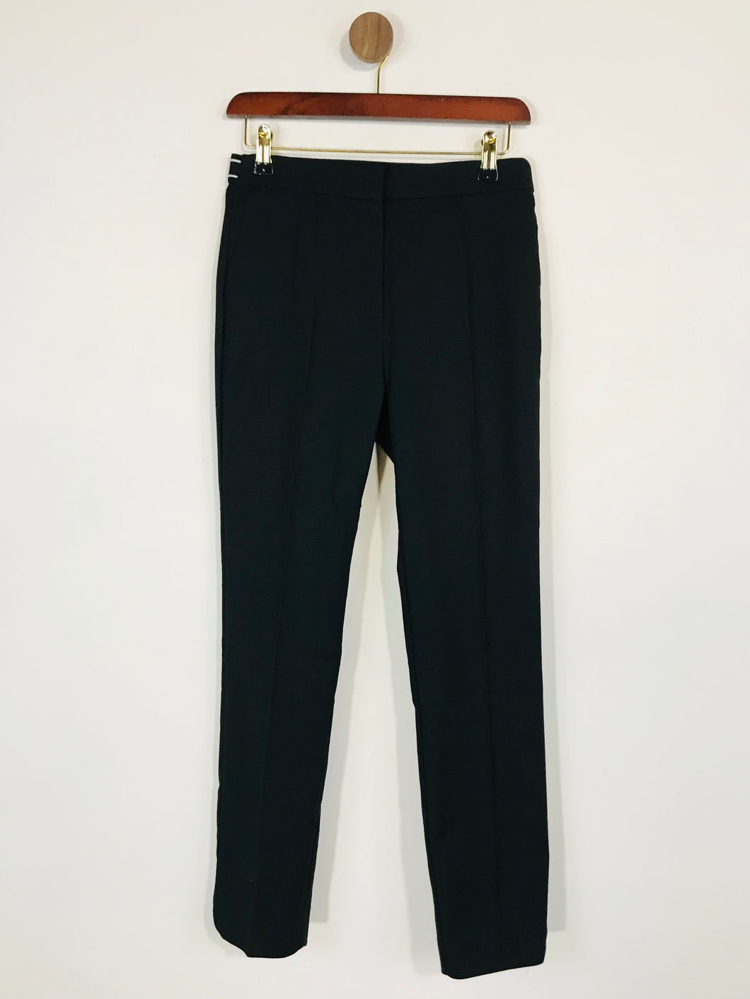 Zara Women's Cotton Smart Chinos Trousers NWT | M UK10-12 | Black