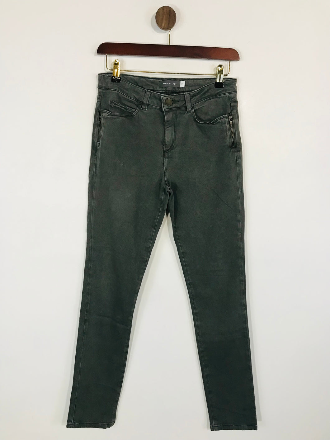 Mint Velvet Women's High Waisted Skinny Jeans | UK10 | Grey