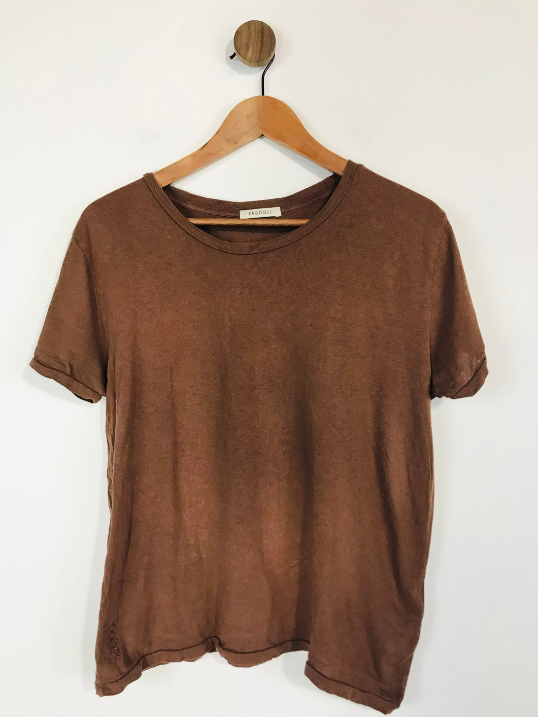 Ragdoll Women's Cotton T-Shirt | L UK14 | Brown