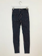 Load image into Gallery viewer, Lee Women’s Pin Stripe Skinny Slim Jeans | 28 UK8-10 | Blue
