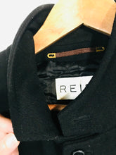 Load image into Gallery viewer, Reiss Men&#39;s Wool Zip Peacoat Coat | XL | Black

