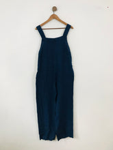 Load image into Gallery viewer, Mango Women&#39;s Linen Dungarees | M UK10-12 | Blue
