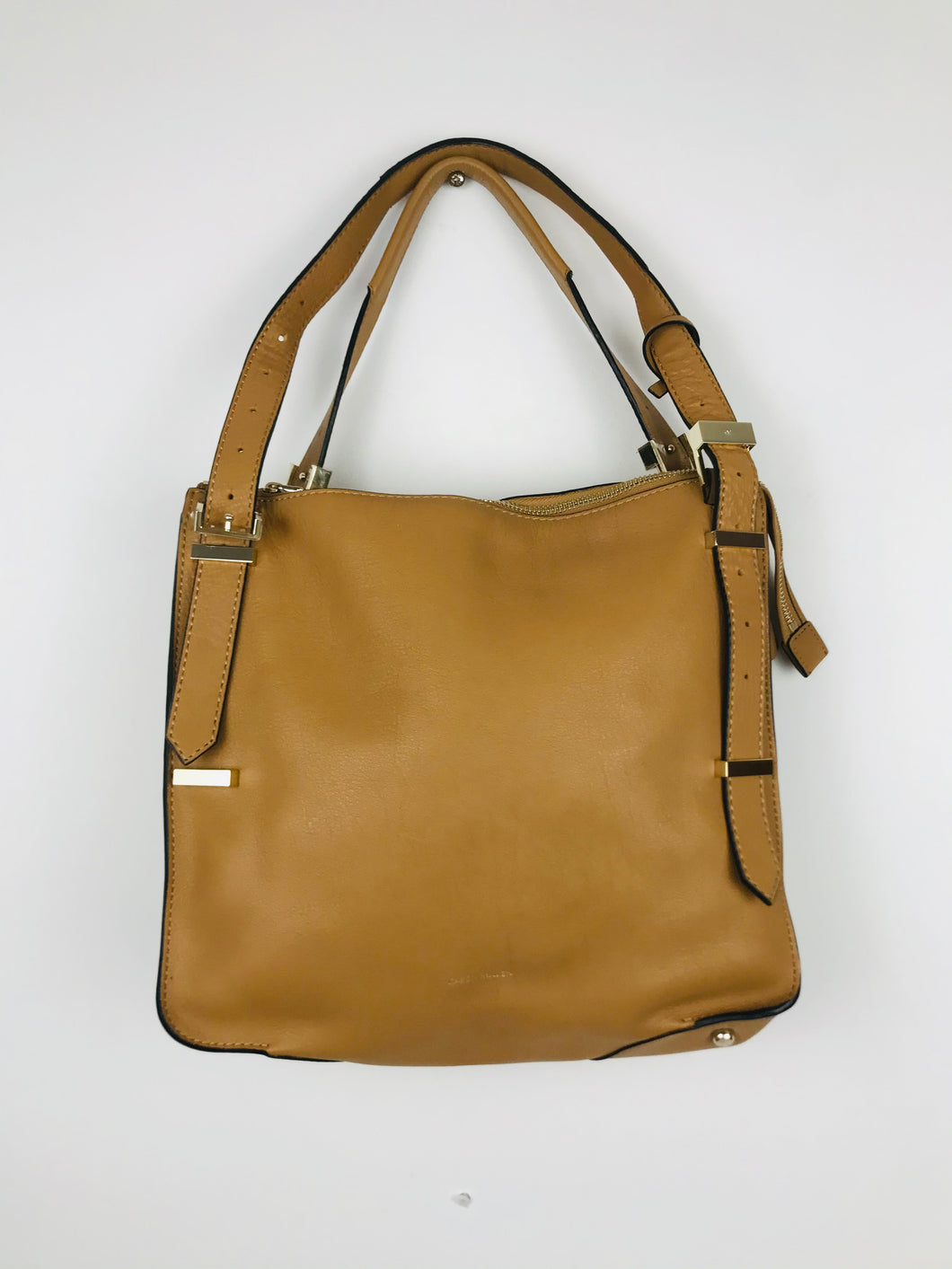 Karen Millen Leather Satchel Bag | Medium | Brown