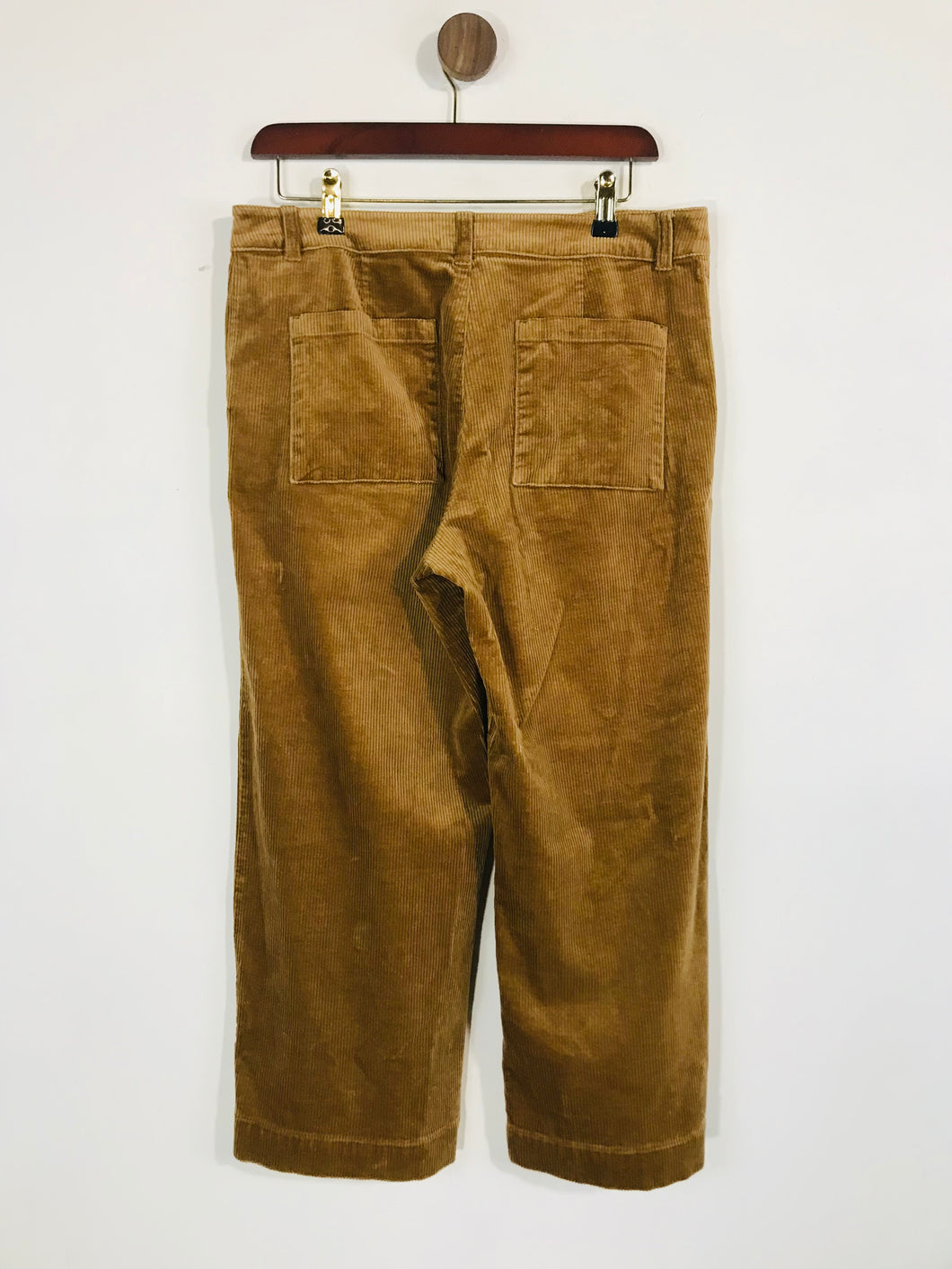 Baukjen Women's Crop Corduroy Trousers | UK12 | Brown