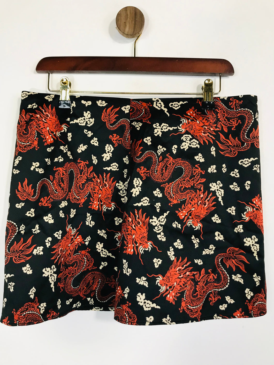 Zara Women's Dragon Print Mini Skirt NWT | XL UK16 | Multicoloured