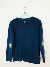 Load image into Gallery viewer, White Stuff Women’s Embroidered Jumper | UK8 | Navy Blue
