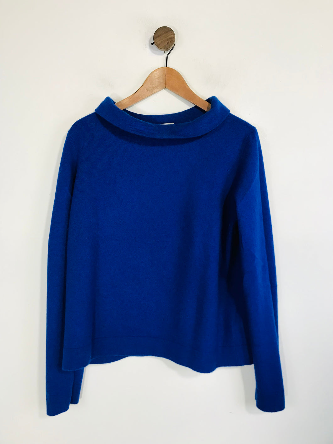 Hobbs Women's Cashmere Wool Jumper | XL UK16 | Blue