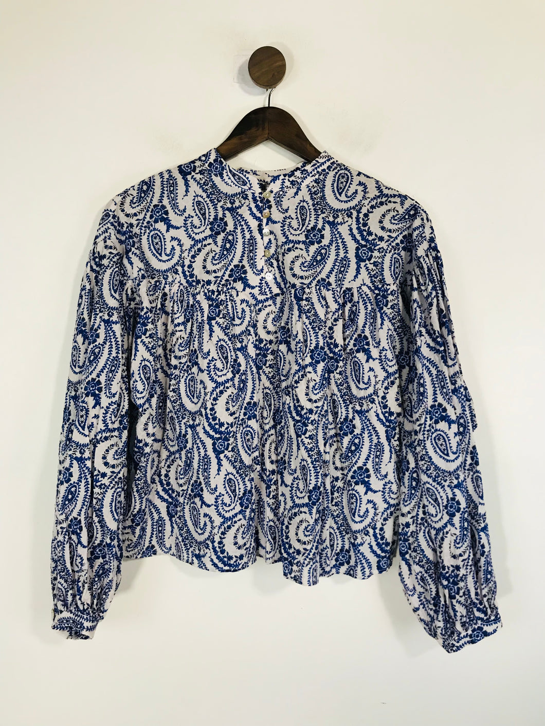 Zara Women's Floral Tunic Blouse NWT | S UK8 | Blue