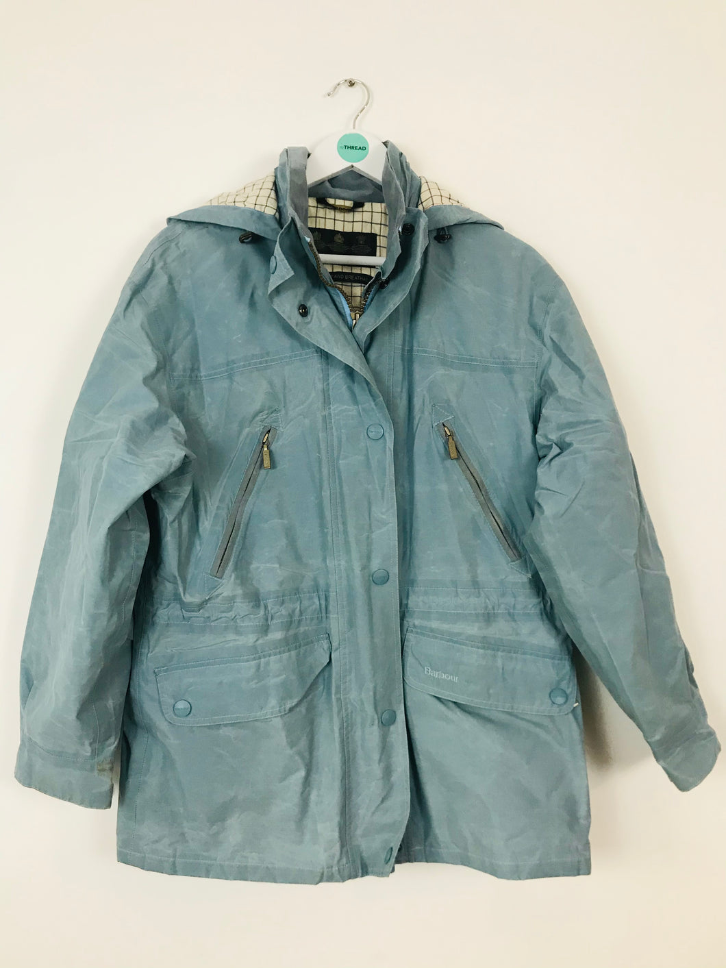 Barbour Women’s Coldstream Rain Coat Hooded Jacket | UK12 | Blue
