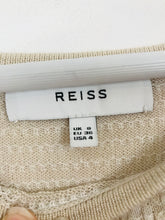 Load image into Gallery viewer, Reiss Women’s Long Sleeve Knit Sequin Dress | UK8 | Cream Beige
