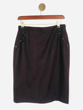 Load image into Gallery viewer, Hobbs Women&#39;s Wool High Waisted Pencil Skirt | UK10 | Purple
