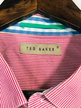 Load image into Gallery viewer, Ted Baker Men&#39;s Check Gingham Button-Up Shirt | 6 | Red
