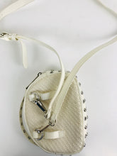 Load image into Gallery viewer, Zara Women&#39;s Faux Leather Studded Crossbody Bag | OS | White
