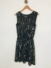 Load image into Gallery viewer, Holly Bracken Women&#39;s Sequin Party A-Line Dress NWT | M UK10-12 | Black
