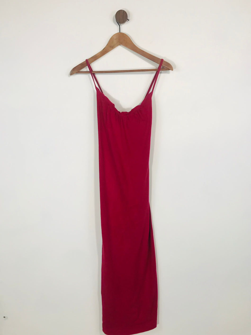 J.Crew Women's Cotton Midi Dress | M | Red