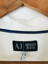 Load image into Gallery viewer, Armani Jeans Men&#39;s Linen Button-Up Shirt | XL | White

