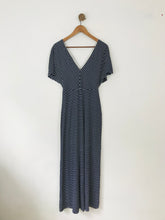 Load image into Gallery viewer, Tiffany Rose Women&#39;s Striped Maternity Maxi Dress | UK8-10 | Blue
