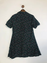 Load image into Gallery viewer, Zara Women&#39;s Floral Shirt Dress | S UK8 | Black
