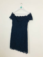 Load image into Gallery viewer, Whistles Women’s Knee Length Lace Fitted Dress | UK 12 | Navy
