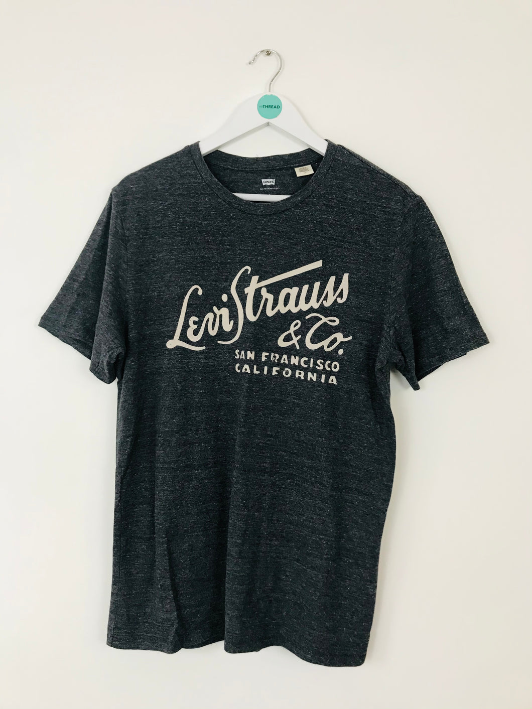 Levis Mens Logo Print Tshirt | L | Grey