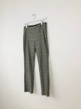Load image into Gallery viewer, Zara Womens Check Skinny Trousers | S W30 L28 | Grey
