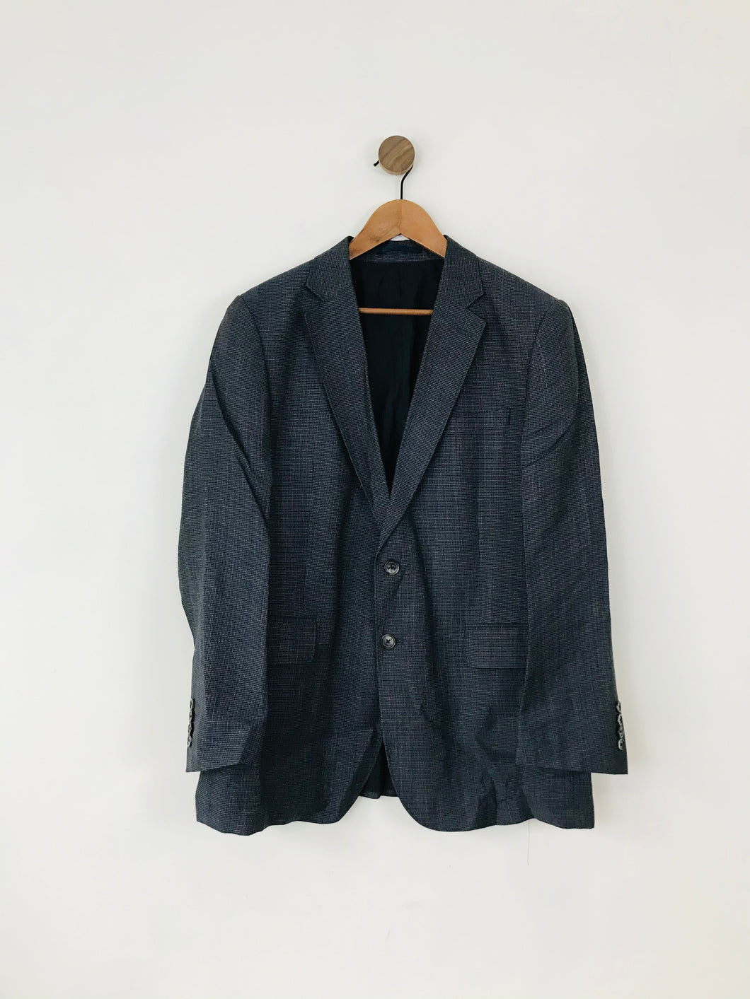 Jaeger Men’s Wool Blend Suit Blazer | 42S | Blue