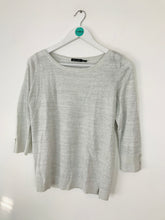 Load image into Gallery viewer, Massimo Dutti Women’s Glittery 3/4 Length Sleeve Jumper | UK10 | Grey
