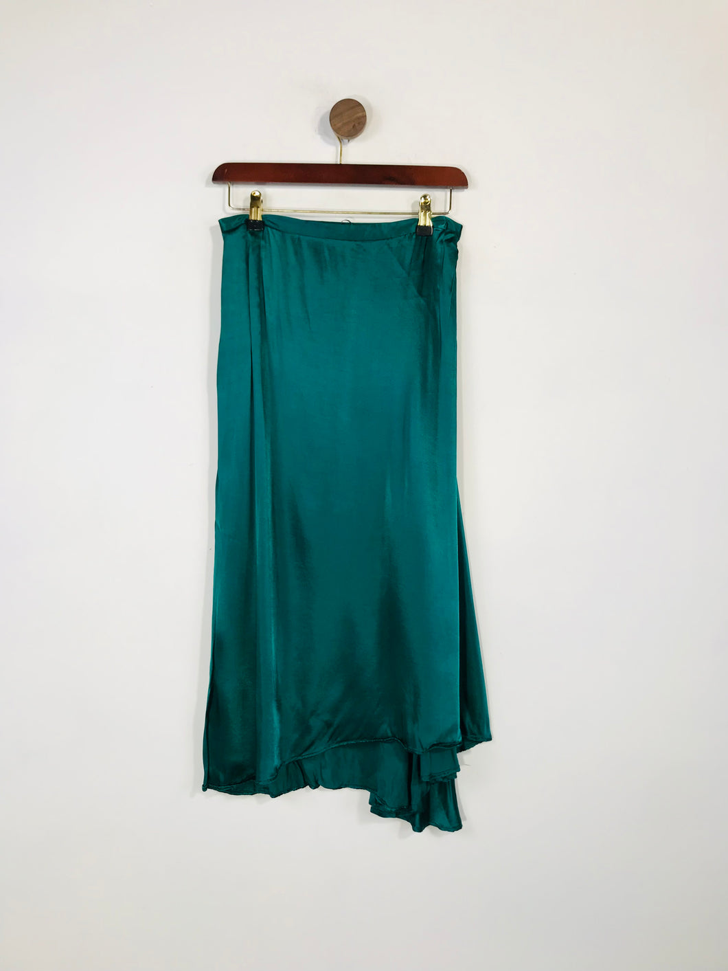 Oliver Bonas Women's A-line Midi Skirt | UK8 | Green