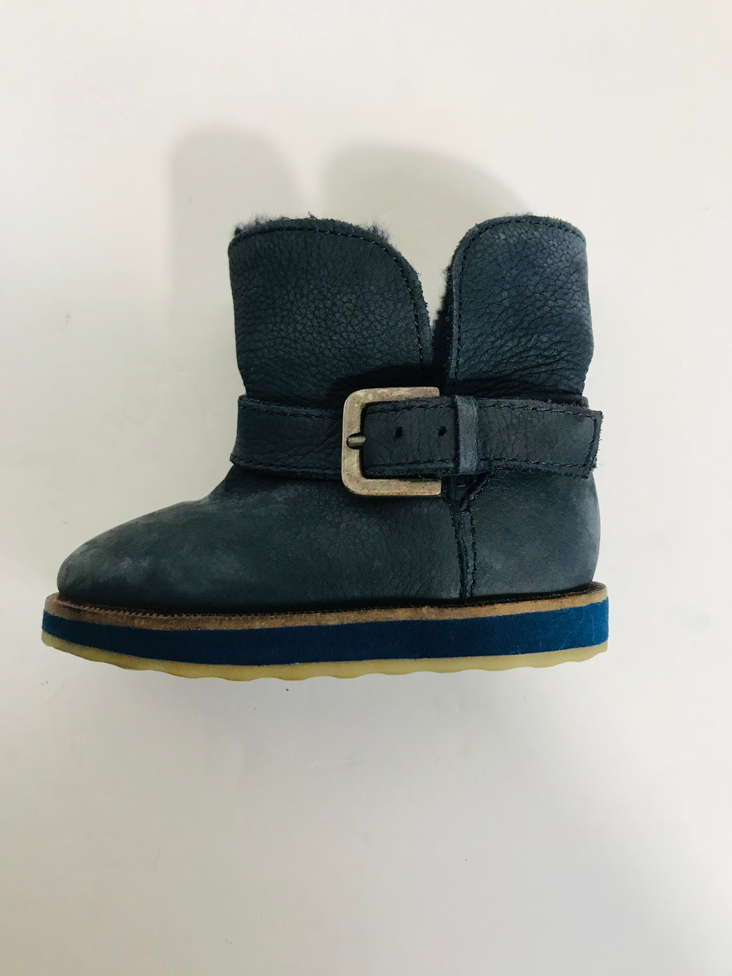 Zara Kid's Faux Fur Boots | EU20 | Blue